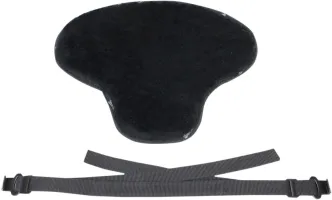 Saddlemen Low-Profile Fleece Seat Pad Easy Reach Fleece | Saddlegel in Black For Universal Fitment (TS526F)