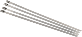 Cycle Performance Tie Wraps Exhaust 8 Inch 4 In A Pack in Stainless Finish (CPP/9070)
