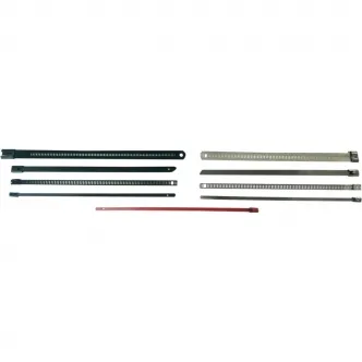 Cycle Performance Stainless Steel Tie Wraps 8 Inch 20 in a Pack Ladder Fat Width in Silver Finish (CPP/9176-20)