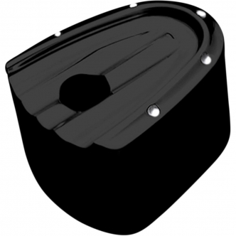 Covingtons Dimpled Ignition Switch Knob Cover in Gloss Black Powdercoat Finish For 2014-2017 FLHT/FLHX/FLTRX/FLHTCUTG Models (C1250-B)