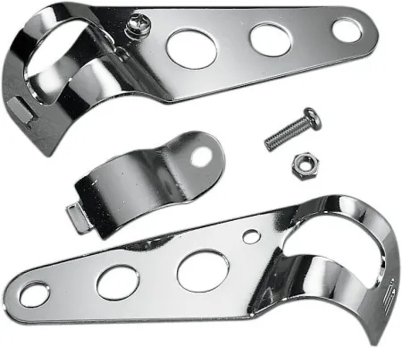 Drag Specialties Side-Mount Headlight Bracket in Chrome Finish (62101-SC3)