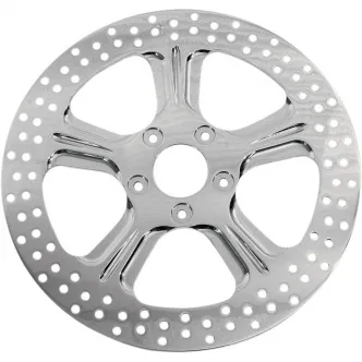 Performance Machine Brake Rotor Floating Rear In Wrath Chrome Finish 11.8 Inch For 2008-2024 Touring Models (01331802WRASCH)