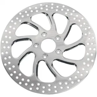Performance Machine Brake Rotor Floating Rear in Torque Chrome Finish 11.5 Inch For 2000-2024 Softail, Dyna; 2000-2007 Touring; 2000-2010 XL Sportster (01331523TORRSCH)