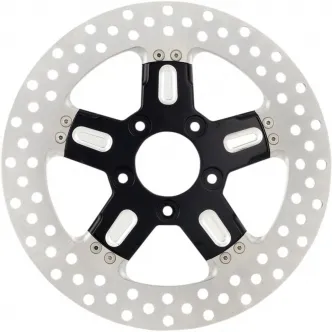 Performance Machine Brake Rotor Rear in Stainless Steel Formula Contrast Cut Finish 11.8 Inch For 2008-2024 Touring Models (01331802FRMSBMP)