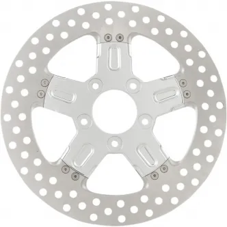 Performance Machine Brake Rotor Rear in Stainless Steel Formula Chrome Finish 11.8 Inch For 2008-2024 Touring Models (01331802FRMSCH)