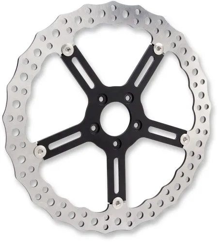 Arlen Ness Big Brake Rotor Kit 15 Inch Off Side Wheels For 2000-2014 Softail (Except Springer) And 2000-2005 Dyna With Hub-Mounted 11.5 Inch Rotor and 18 Inch or Larger Wheel Models (02-992)