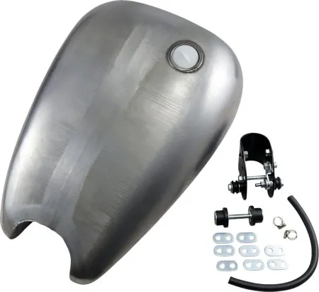 Drag Specialties Rubber Mount QuickBob Gas Tank Extended 2 Inch 3.9 Gallon With 1 Screw-in Cap For 1986-2003 XL Models (11586-BX46)