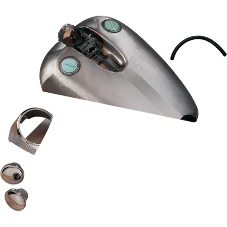Drag Specialties Rubber Mount QuickBob Gas Tank Extended 2 Inch 3.9 Gallon With Dash For 1986-1994 XL Models (11603-BX46)