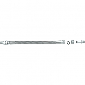 Drag Specialties Oil Line 10 Inch in Stainless Steel Finish (610)