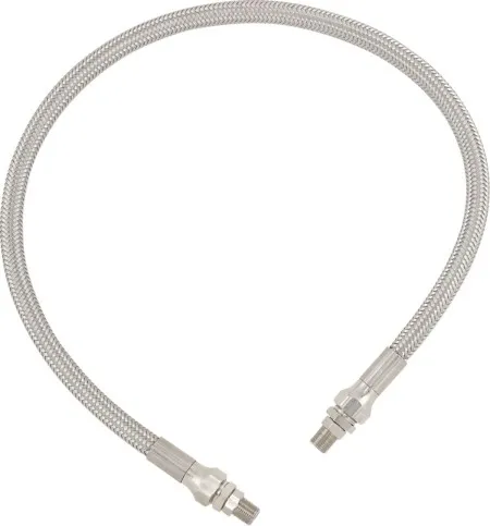 Drag Specialties Oil Line 24 Inch in Stainless Steel Finish (624)