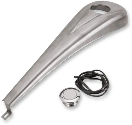 Paul Yaffe Bagger Nation Dash Kit For 6 Gallon Tank in Raw Steel Finish (DDK-S-08-OEM-R)