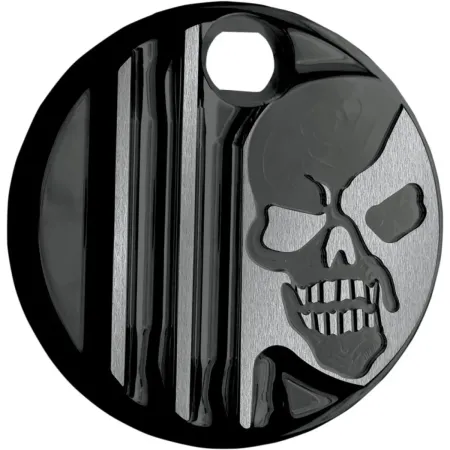 Covingtons Fuel Door Machine Head in Gloss Black Powdercoat Finish For 2008-2020 FLHT/FLHX/FLTR And H-D FL Trike (Except FLRT) Models (C1129-B)