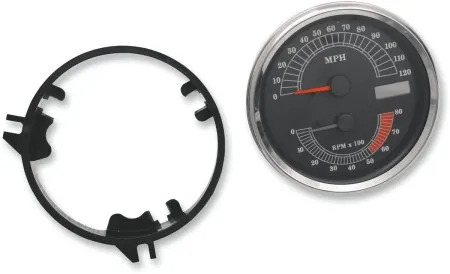 Drag Specialties Speed/Tachometer 5 Inch 120MPH/8000RPM For 1996-2003 FLHR And 1996-2003 FXST/FLST/FXDWG (Except FXSTD) Models (2210-0103)