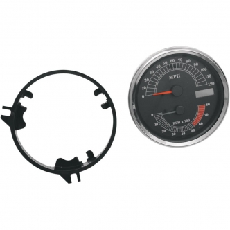 Drag Specialties Speed/Tachometer 5 Inch 120MPH/8000RPM For 1996-2003 FLHR And 1996-2003 FXST/FLST/FXDWG (Except FXSTD) Models (2210-0103)
