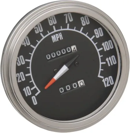 Drag Specialties FL Speedometer 2240:60 68-84 Face For 1985-1986 FXWG, 1984-1990 FXST, FLST With Front-Wheel Drive Speedos (72407M-BX33)