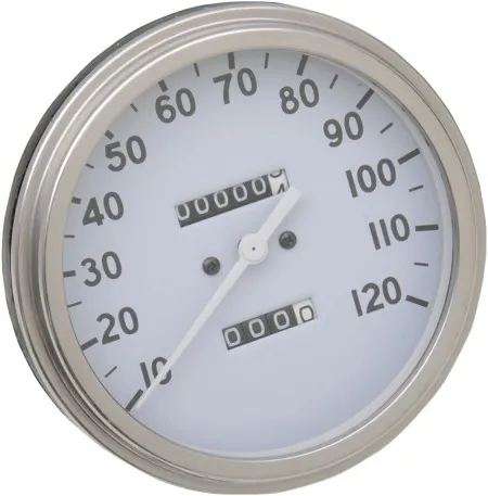 Drag Specialties FL Speedometer 2240:60 36-40 Face For 1985-1986 FXWG, 1984-1990 FXST, FLST With Front-Wheel Drive Speedos Models (72394M-BX33)
