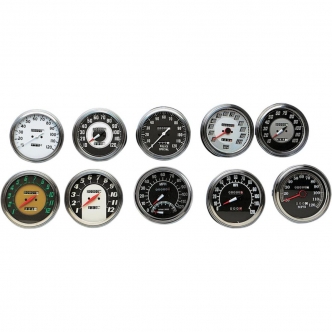 Drag Specialties FL Speedometer 2240:60 Billet-Look Face For 1985-1986 FXWG, 1984-1990 FXST, FLST With Front-Wheel Drive Speedos Models (75695-BX33)
