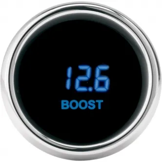 Dakota Digital Boost Gauge 3000 Series in Chrome Finish With Blue LED Gauges 0-30 Psi (MCL-3K-B)