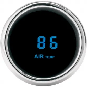 Dakota Digital Temperature Gauge 3000 Series in Chrome Finish With Blue LED Gauges (MCL-3K-T)