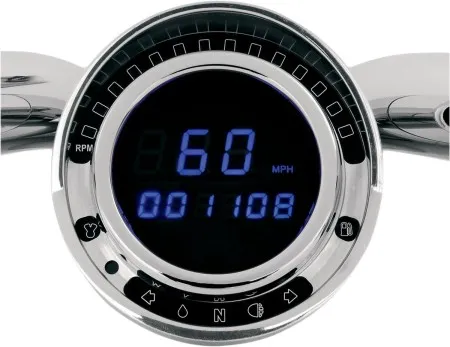 Dakota Digital Big Dog Direct Plug-In Speedometer With Blue LED For Big Dog Models With Factory Tach Ring (BD-140)