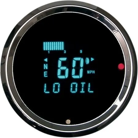 Dakota Digital Gauge System 3011 Aluminium 3-3/8 Inch in Chrome Finish Speedometer With Indicators (HLY-3011)