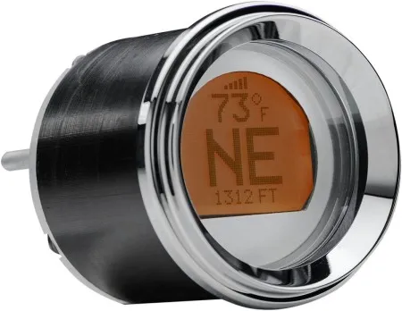 Dakota Digital 2-3/16 Inch Stand-Alone LCD GPS Compass in Silver/Chrome Finish For 1996-2013 FLHT/FLHX/FLTR Models (MCH-GPS17-S-C)