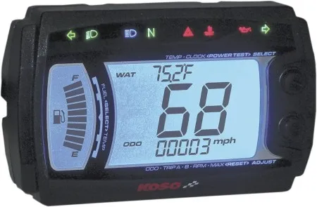 Koso Speedometer Multifunction XR-SR in Black Finish (BB017B60)