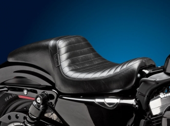 Le Pera Seat Daytona Full-Length Pleated in Black For Harley Davidson 2004-2020 XL Sportster Models (Excl. 07-09) (LK-542PT)