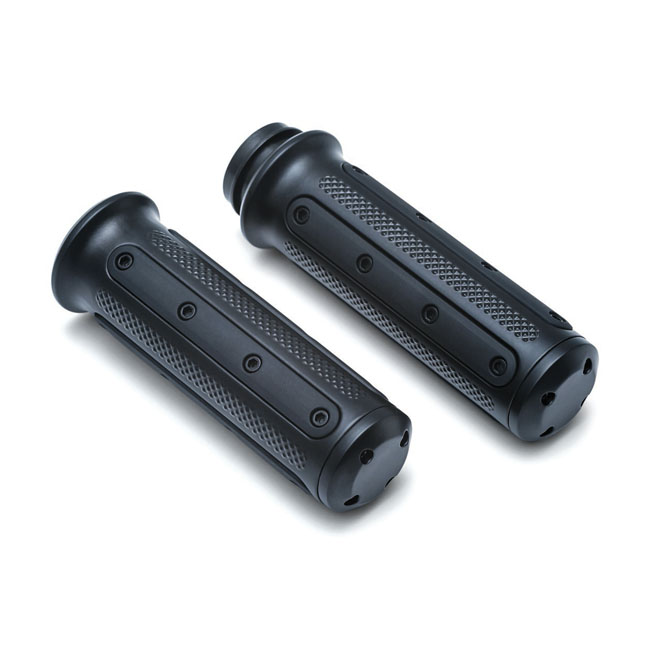 Kuryakyn Heavy Industry Grips in Satin Black Finish For 20082023