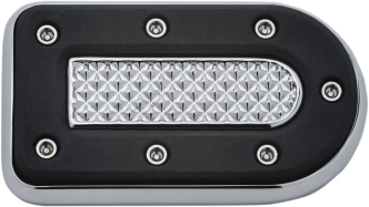 Kuryakyn Heavy Industry Brake Pedal Pad In Chrome Finish For Harley Davidson FX & XG Motorcycles (7037)