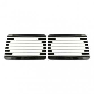 Covingtons Customs Speaker Grills Finned in Black Finish For Cycle Sounds Lids Models (C0023-B)