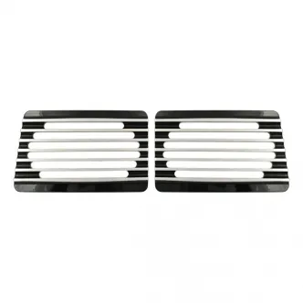 Covingtons Customs Speaker Grills Finned in Black Finish For Cycle Sounds Lids Models (C0023-B)