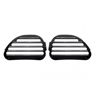 Covingtons Customs Alu Speaker Grills in Finned; Diamond Edge Finish For 1998-2013 Road Glide Models (C0021-D)