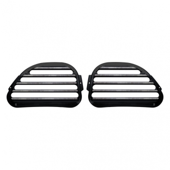 Covingtons Customs Alu Speaker Grills in Finned; Diamond Edge Finish For 1998-2013 Road Glide Models (C0021-D)