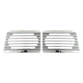 Covingtons Speaker Grills Finned in Chrome Finish For Cycle Sounds Lids Models (C0023-C)