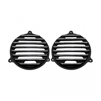 Covingtons Customs Speaker Grills Finned in Diamond Cut Finish For 2014-2020 FLHT/FLHX Models (C0050-D)