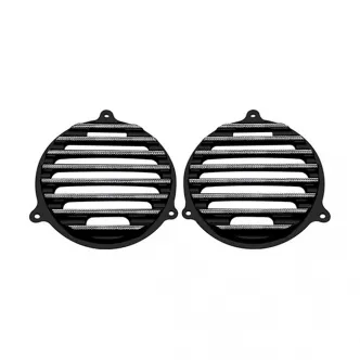 Covingtons Customs Speaker Grills Finned in Diamond Cut Finish For 2014-2020 FLHT/FLHX Models (C0050-D)