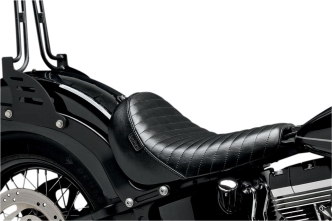 Le Pera Seat Bare Bones Pleated in Black For 2011-2013 Softail Blackline & 2012-2015 Softail Slim Models (LKS-007PT)