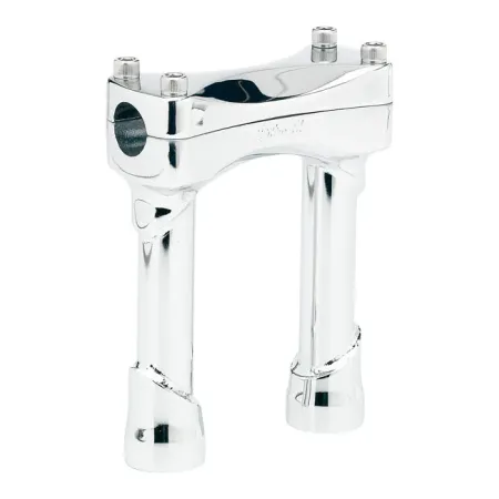 Biltwell Murdock Chrome 6 Inch Tall Risers For 1 Inch Handlebars (6403-105-06)