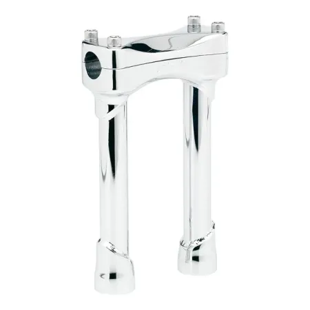 Biltwell Murdock Chrome 8 Inch Tall Risers For 1 Inch Handlebars (6403-105-08)