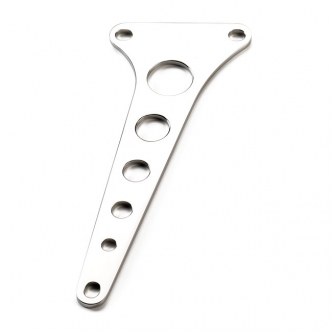 Kustom Tech Anchor Bracket For Showa Frontend in Polished Stainless Steel Finish For Mini Drum Brake (03-630)