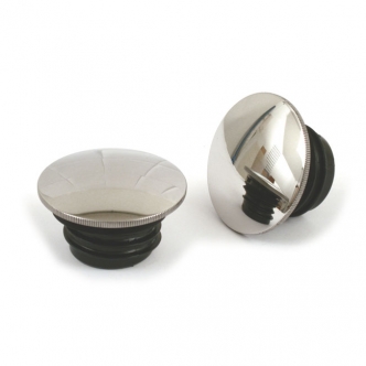 Doss Stainless Gas Cap Set With Domed Design In Polished Finish For 96-99 H-D Models (ARM464815)