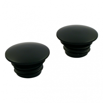 Doss Stainless Gas Cap Set With Domed Design In Black Finish For 83-95 H-D Models (ARM274815)
