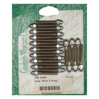 Gardner Westcott Rocker Cover Screw Kit Long Acorn Use With Alu D-Rings in Chrome Finish For 1948-1965 Pan Models (ARM598215)
