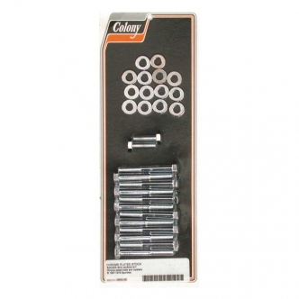 Colony Rocker Box Bolt Kit Hex in Chrome Finish For 1957-1976 XL Models (ARM261989)