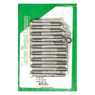 Gardner Westcott Rocker Box Screw Set Hex in Chrome Finish For XR1000/XR750 Models (C-61-15H)