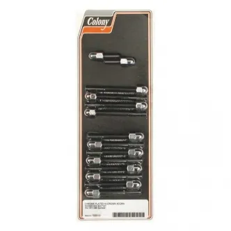 Colony Rocker Box Bolt Kit, Acorn in Chrome Finish For 1977-1985 XL Models (ARM961989)