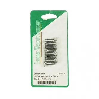 Gardner Westcott Tappet Block Mount Kit, Flat Head Allen For B.T. Conversion, 1936- Early 1976 Tappet Guides To Late 1976-1984 Cases (1/4 Inch -20 Thread) Models (ARM537015)