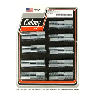 Colony Head Bolt Kit OEM Style Aluminium Heads in Zinc Finish For 1937-1948 74/80 Inch SV B.T. Models (ARM018929)