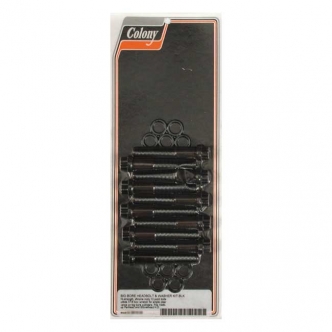 Colony Head Bolt Kit 12 Point Including Washers in Black Oxide Finish For 1948-1984 Pan, Shovel Models (ARM436989)